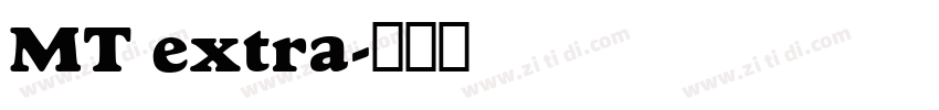 MT extra字体转换